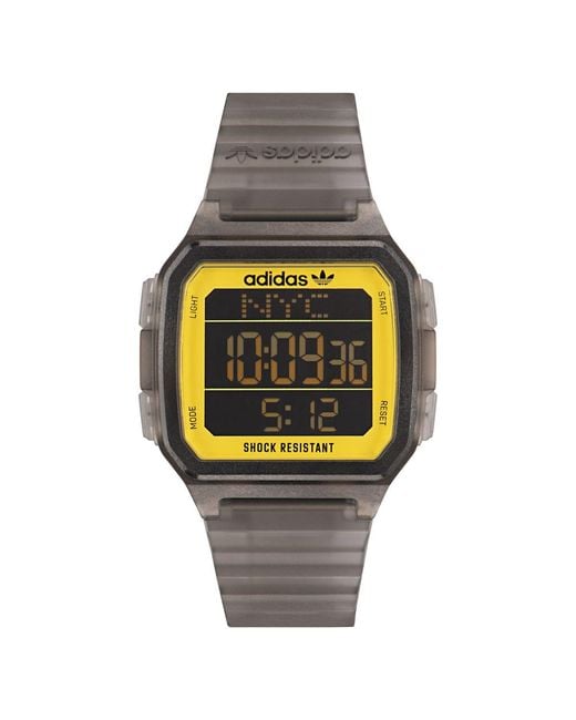 Adidas Originals Metallic Digital One Gmt Watch Aost22554