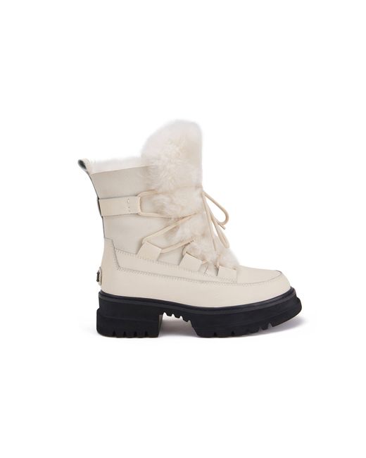Australia Luxe White Westward Satin Pale Boots