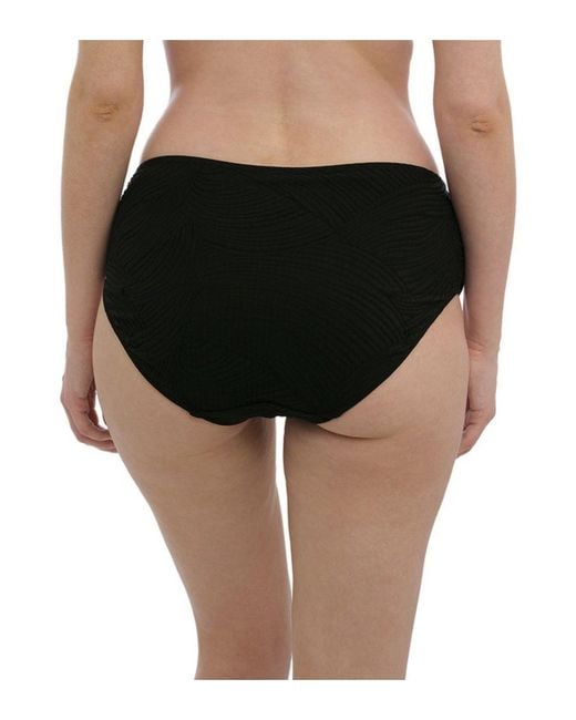 Fantasie Black Ottawa Deep Gathered Brief
