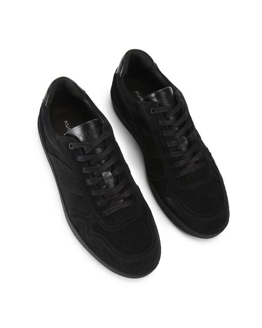 Kurt Geiger Black Suede Lloyd 2 Drench Sneakers for men