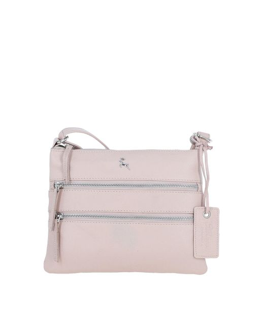 Ashwood Leather Pink 'Ayr' Real Crossbody Bag