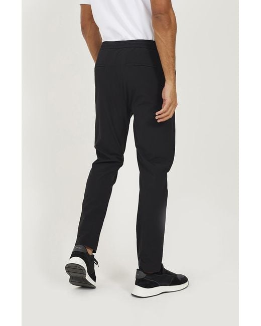Brave Soul Black Elasticated Waist Chino Style Trousers for men