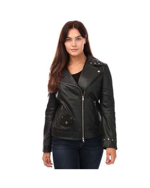 Boss Black Womenss Leather Jacket
