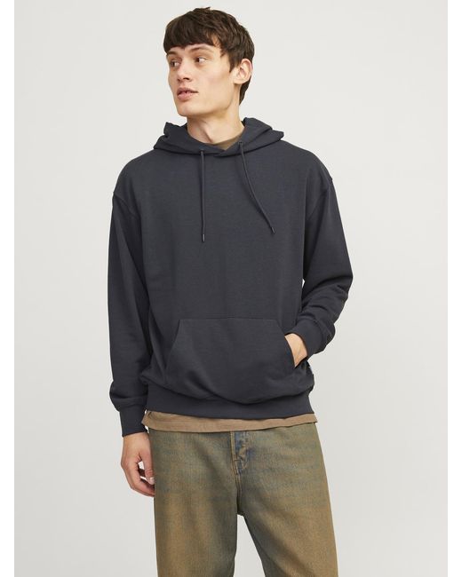 Jack & Jones Blue Long Sleeve Pullover Hoodie for men
