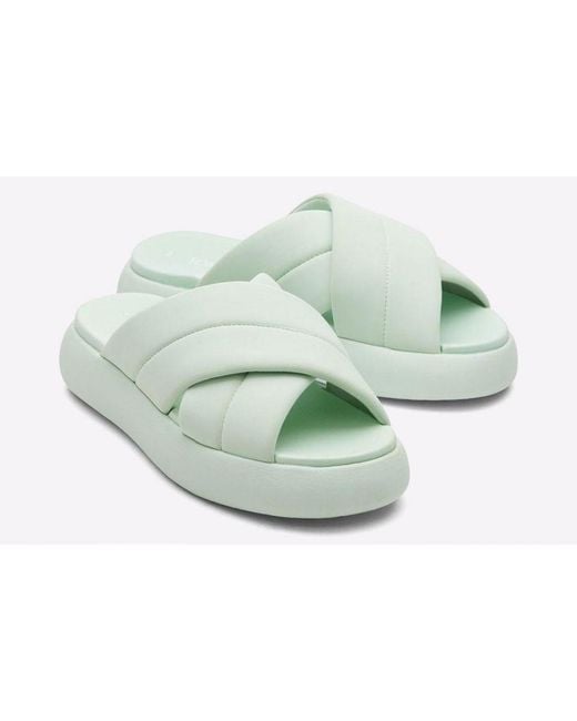 TOMS Black Mallow Crossover Slides