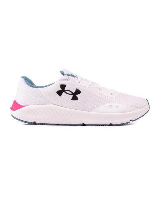 Under Armour White Charged Pursuit 3 Tech Trainers