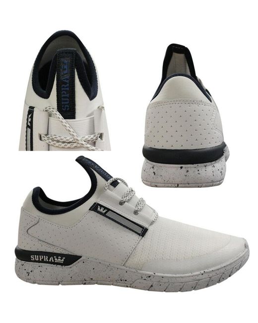 Supra Metallic Flow Run Lace Up Casual Running Trainers 008021 135 Q1 Mesh for men