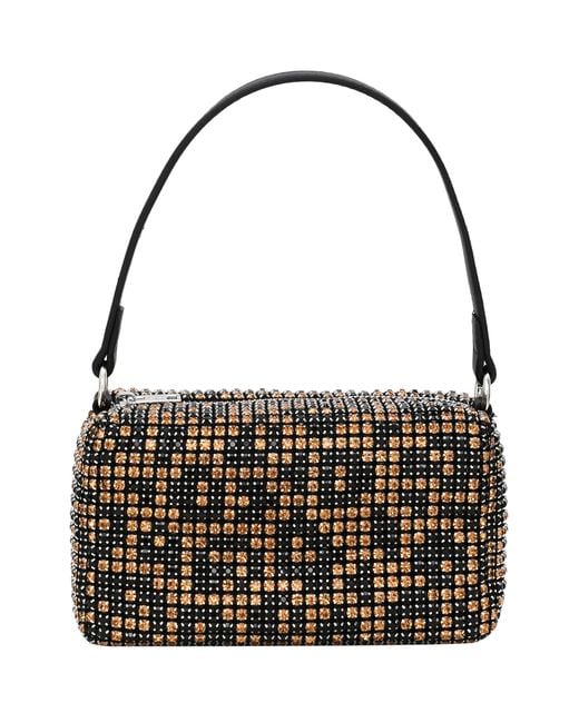 myMo Black Handtasche Damen Leopard
