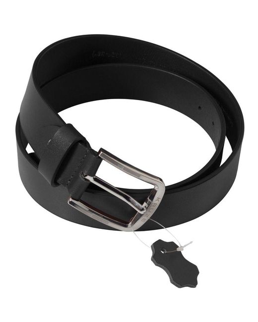 Kruze By Enzo Black Leather Belt for men