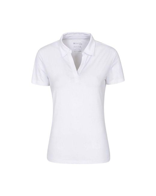 Mountain Warehouse White Ladies Uv Protection Polo Shirt ()