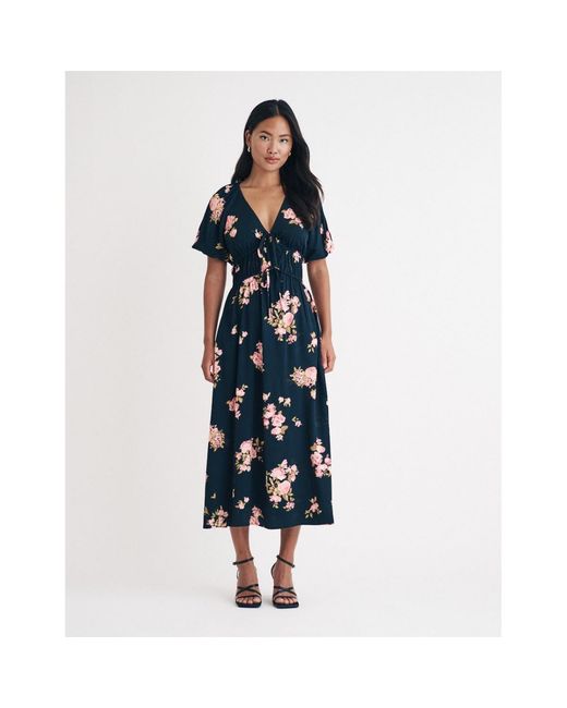 Nobody's Child Blue Nobodys Cory Midi Dress