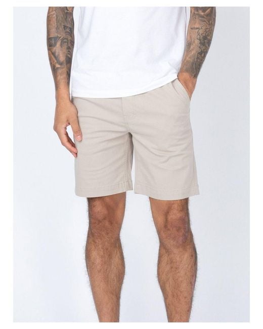 Luke 1977 White New Corbit Chino Shorts for men