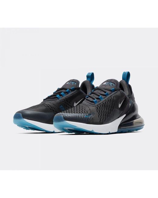 Nike Blue Air Max 270 Trainers Anthracite/Metallic/Industrial