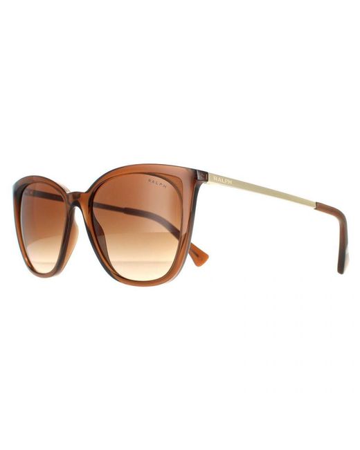 Ralph Lauren Brown By Cat Eye Transparent Gradient Sunglasses