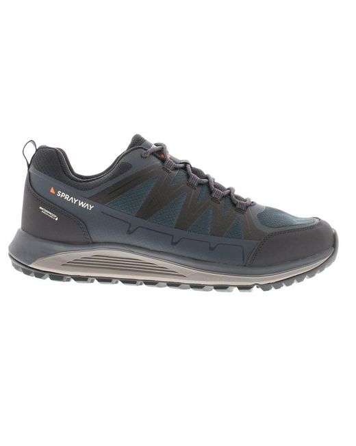 Sprayway Gray Walking Trainers Boots Waterproof Burbage Low Lace Up for men