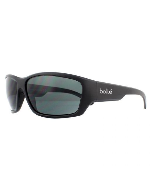 Bolle Gray Rectangle Matte Tns Sunglasses for men