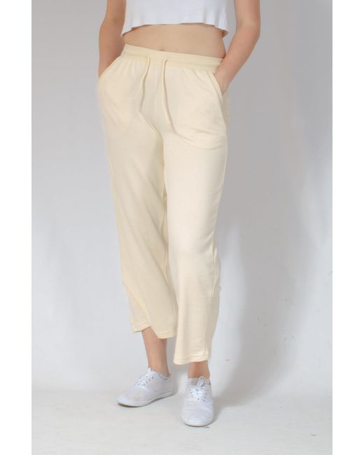H&M White Relaxed Fit Joggers