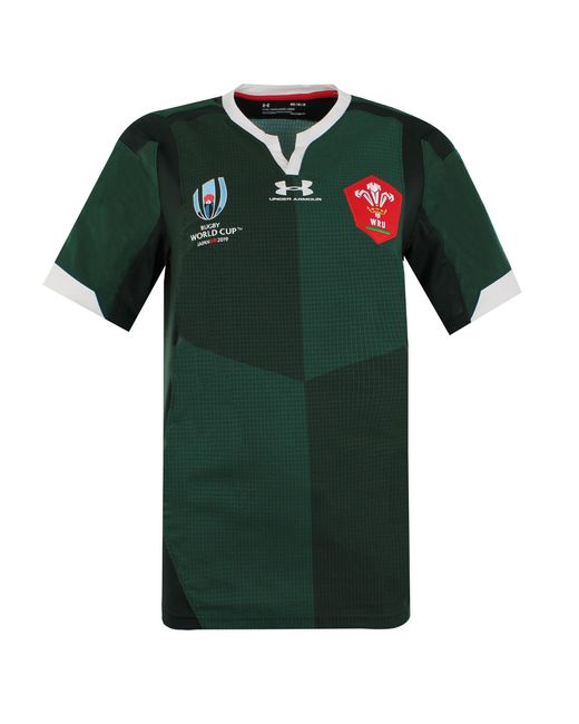 Under Armour Green Rugby World Cup Fitted Short Sleeve T-Shirt 1341597 305 Nylon for men