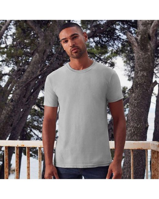 Fruit Of The Loom Gray Ringspun Premium Tshirt for men