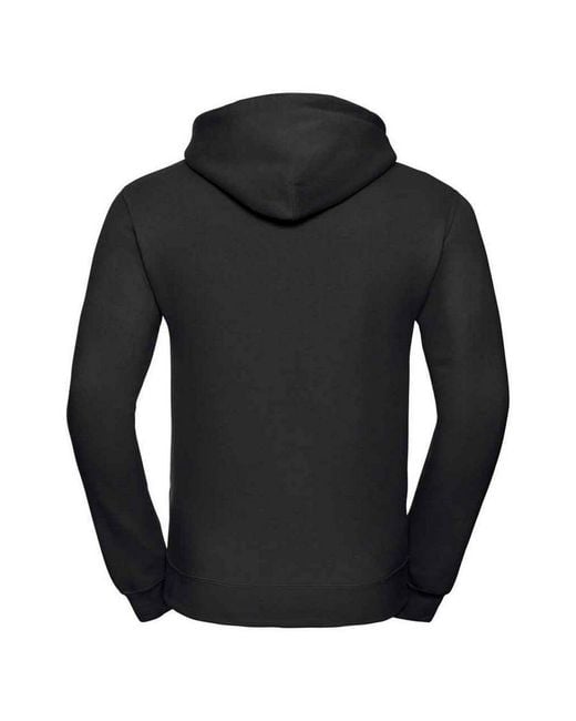 Russell Black Plain Hoodie for men