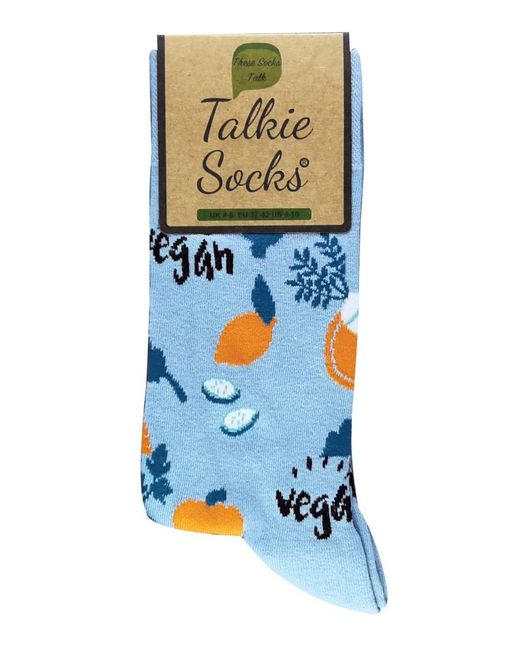 Sock Snob Blue Talkie Socks