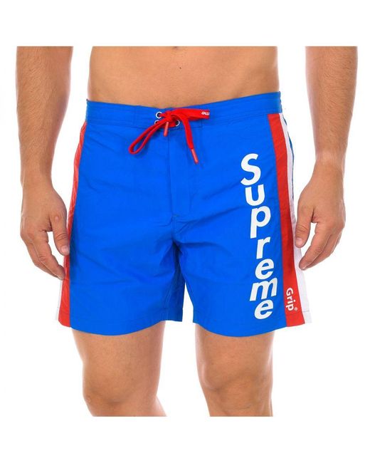Supreme Boxerbadpak Met Porto Rico-print in het Blue voor heren