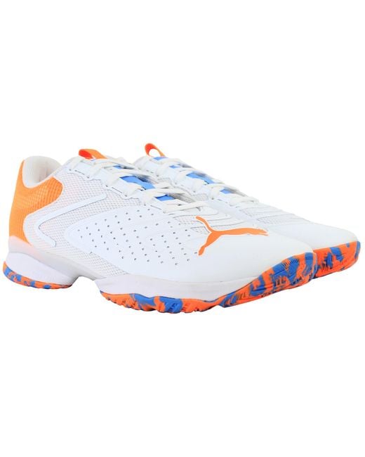 PUMA White Solarattack Rct Padel Shoes for men