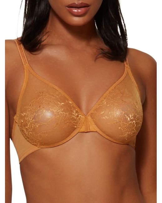 Gossard Brown Glossies Lace Sheer Bra