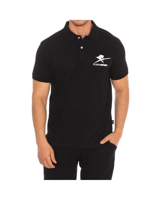 Philipp Plein Black Pips506 Short-Sleeved Polo Shirt for men