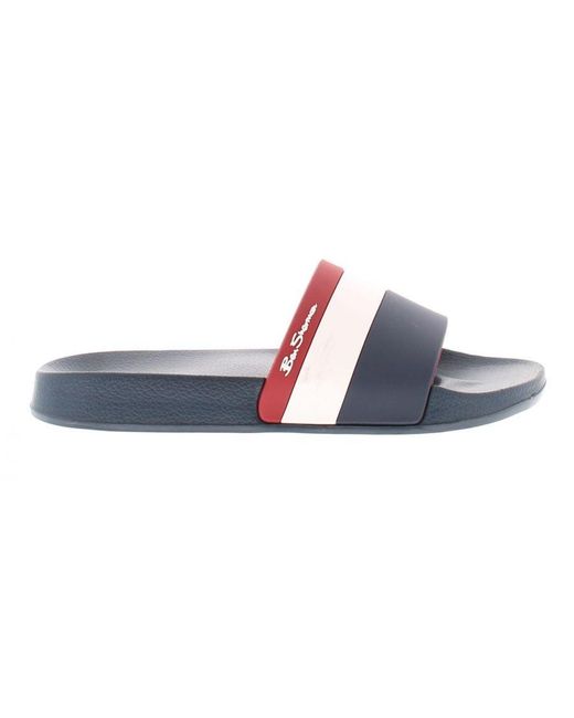 Ben Sherman Black Colwell S Beach Sandals Navy 9 Uk for men