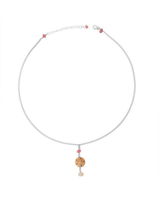 Orphelia Metallic 925 Sterling Necklace