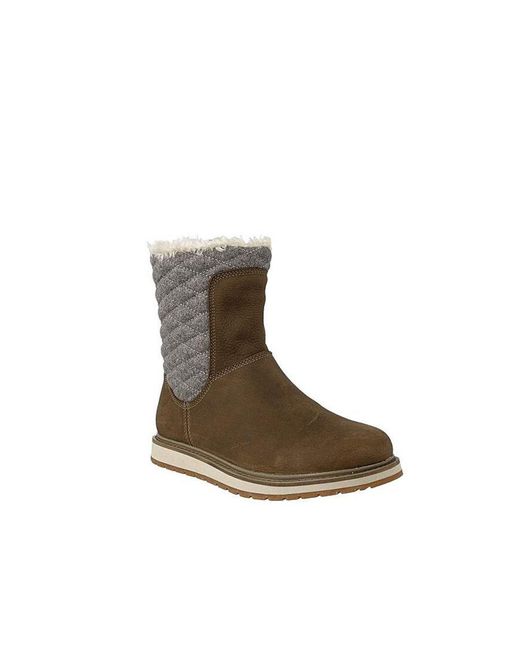Helly Hansen Brown Seraphina Slip-On Nubuck Leather Boots 112 58.701 Leather (Archived)