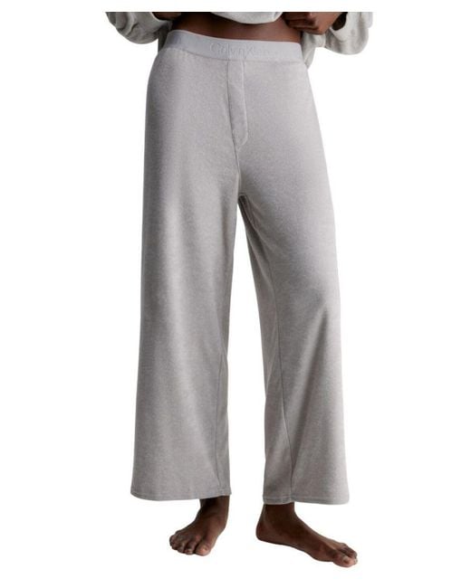 Calvin Klein Gray 000Qs7024E Cosy Lounge Pyjama Pants