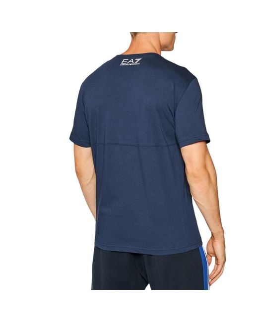 Armani Blue Ea7 6Kpt23 T Shirts Crew Neck Emporio Tee Casual Summer Cotton Tops for men