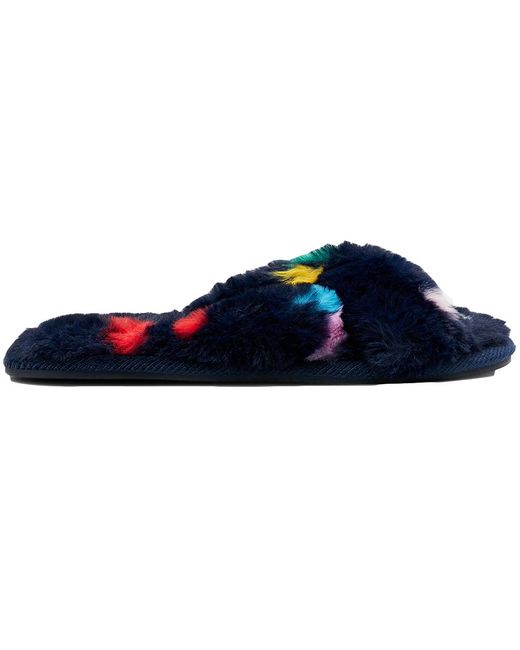 Joules Blue Mabelle Slider Slippers Spot