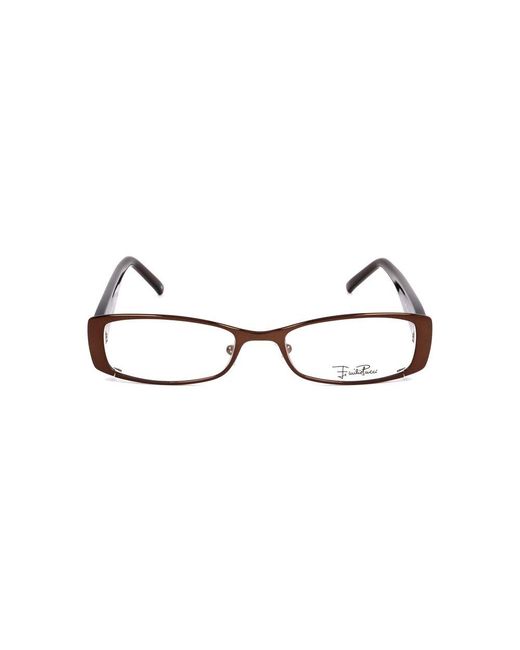 Emilio Pucci Brown Metal Glasses (Frames) Accessory