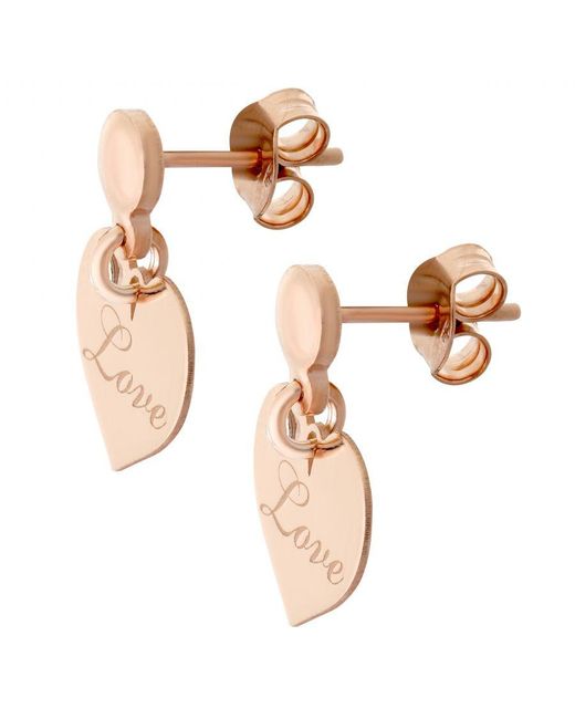 Orphelia Natural 'Liliana' 925 Sterling Drop Earrings