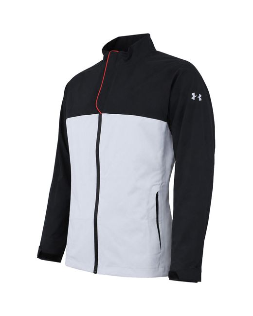 Under Armour Black Stormproof Golf Rain Jacket for men