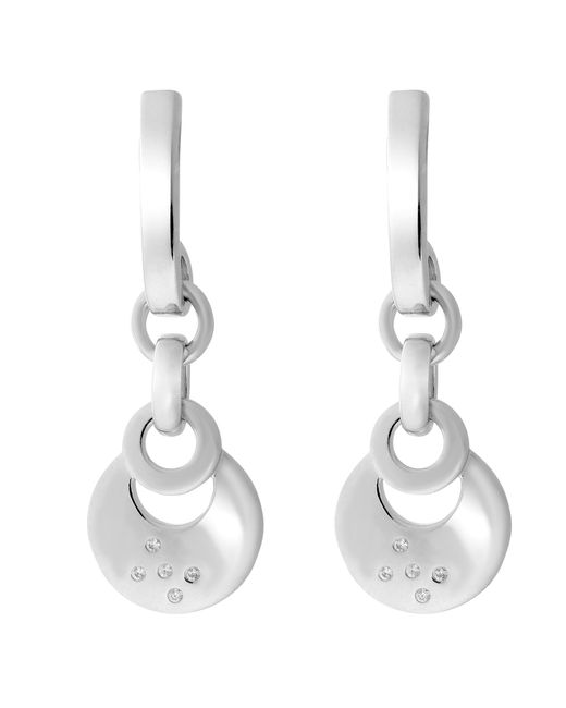 Orphelia Metallic 'Saga' 925 Sterling Drop Earrings