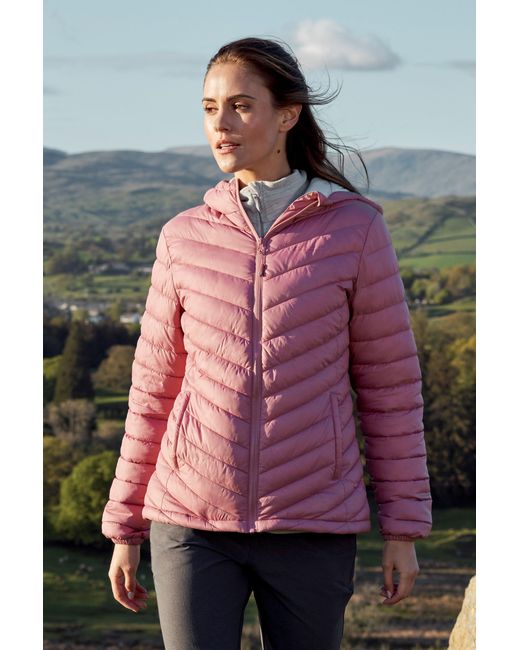 Mountain Warehouse Pink 'Seasons' Padded Jacket Water Resistant Winter Coat