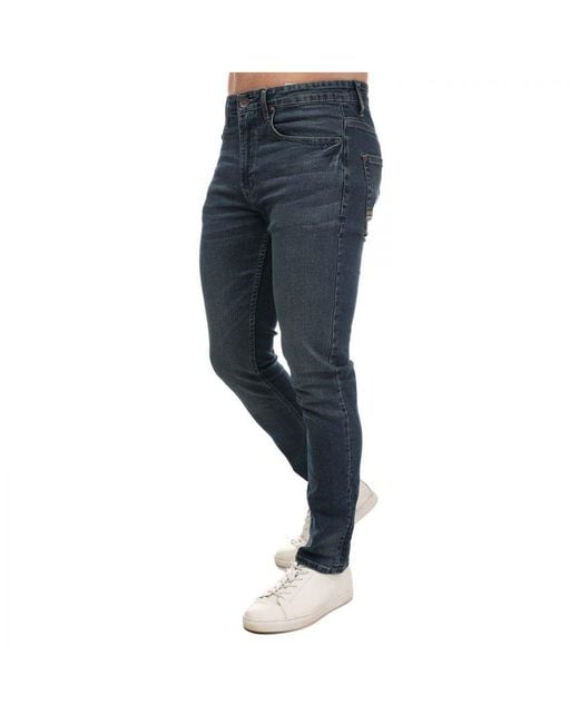 Ben Sherman Blue Dark Wash Denim Jeans for men