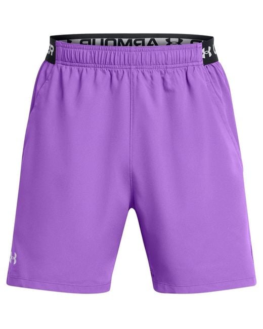 Under Armour Purple Vanish Fitness Shorts With Bold Logo for men