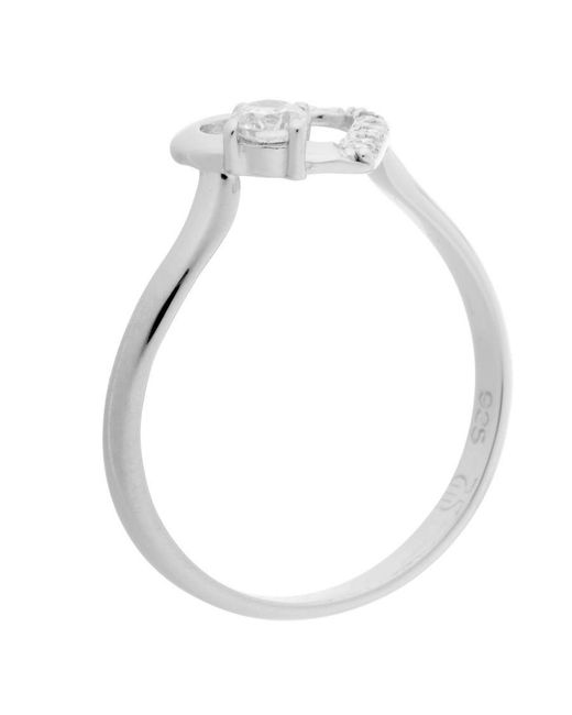 Orphelia White 925 Sterling Ring