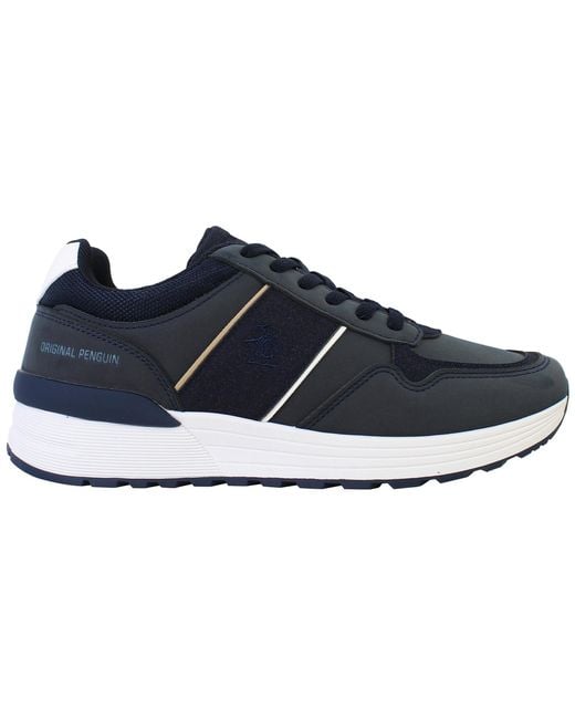 Original Penguin Blue Orwell Trainers for men