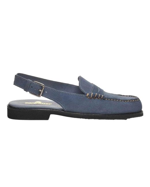 Sebago Blue Ladies Dan Flesh Out Suede Sandals (Light)