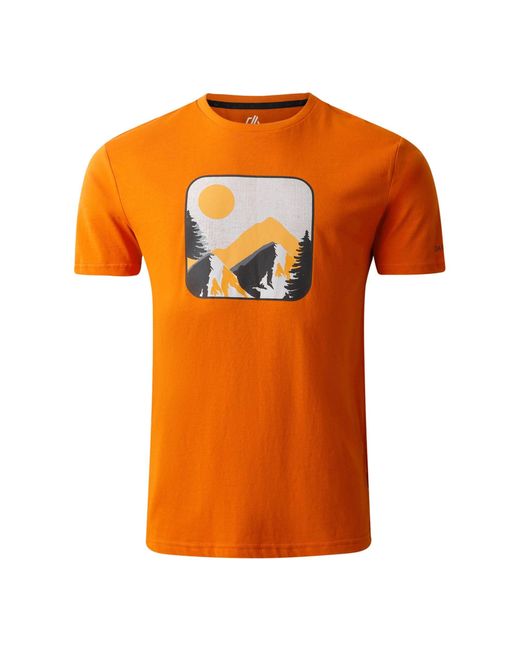 Dare 2b Orange Movement Iii Scenery T-Shirt (Spicy Route) for men