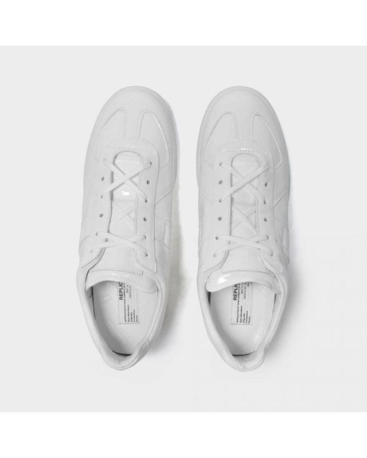 Maison Margiela Sneakers Replica Low Top In Wit Leer in het White voor heren