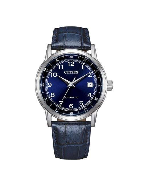 Citizen Blue Watch Nj0210-13L Leather for men