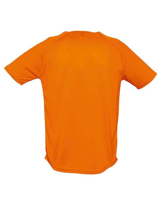 Sol's Orange Sporty Short Sleeve Performance T-Shirt (Neon) for men