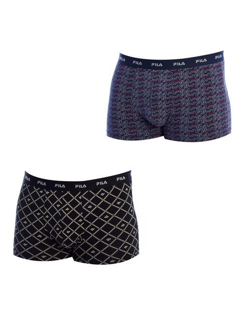 Fila Blue Pack-2 Printed Cotton Boxers Fu5289 For for men